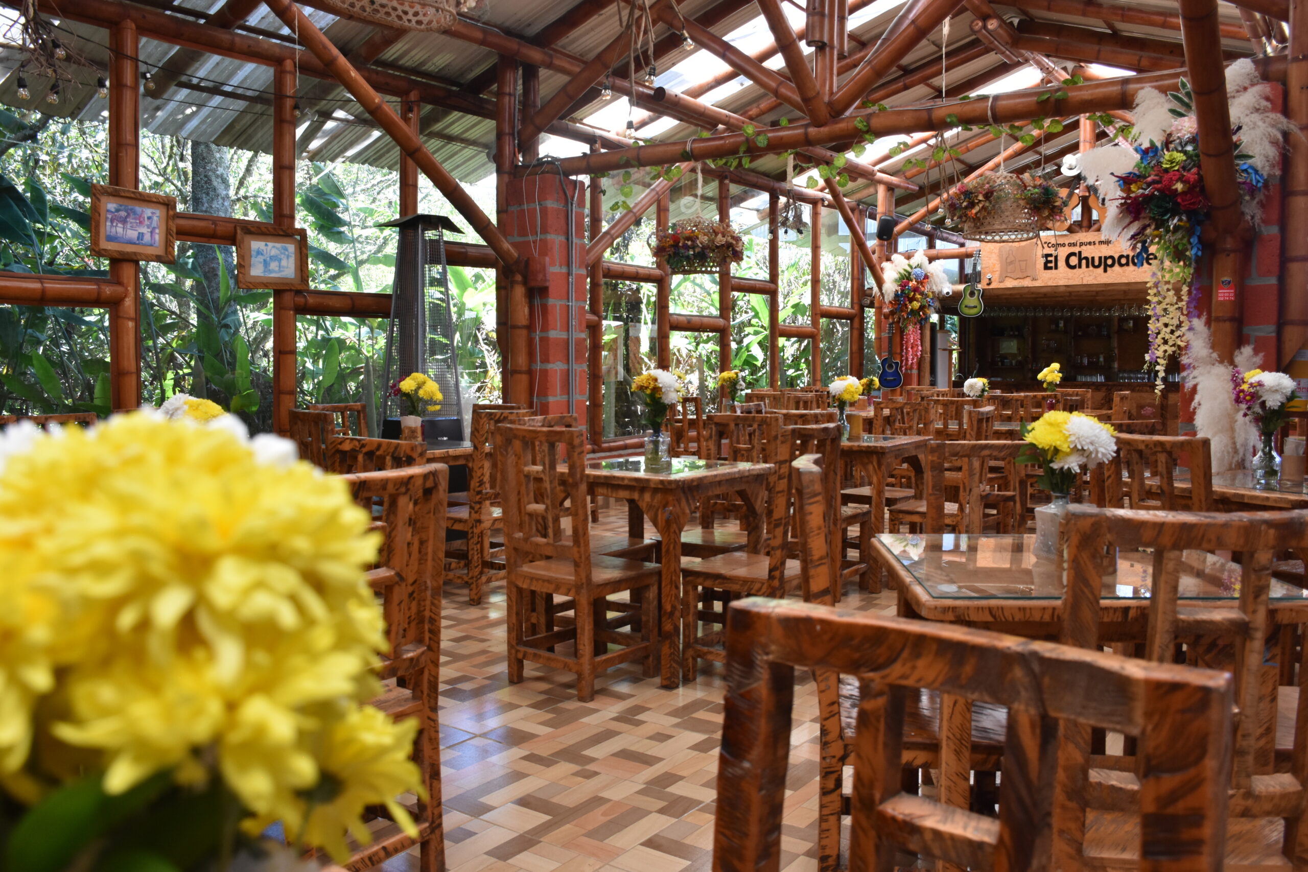 Ambiente natural del restaurante